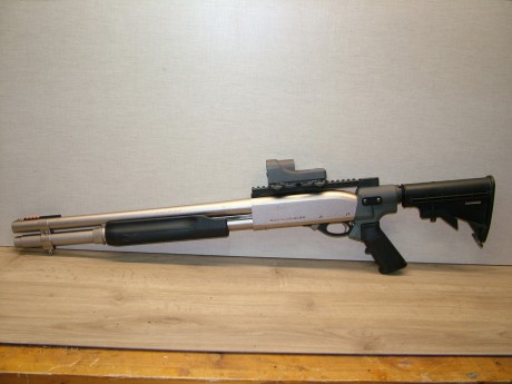 Culata telescópica para Remington 870 Mesa Tactical.
Cuerpo y raíl de aluminio.
Prácticamente nueva solo 02