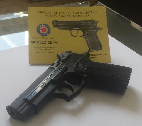 Hola
La Star Pk 28 ha sido de dotación en el Cuerpo Nacional de Policía desde el año 1985 al 2005. Se 01