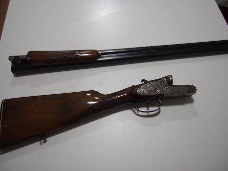 Vendo escopeta paralela marca EGO calibre 12 3 y 1 estrellas expulsora, cañones a espejo etc esta nueva. 10