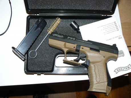 Buenas noches!

Pongo en venta mi detonadora umarex walther P99 comando.

Completamente nueva, solo expuesta 02