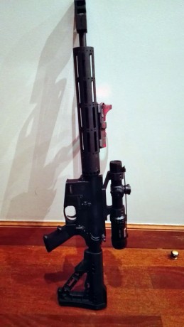 Vendo carabina MP15 smith and wesson cal 22 lr
Estado impoluta, customizada a tope
Tengo todos los originales 00