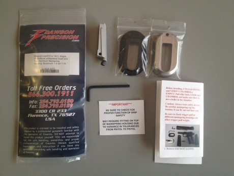 Vendo este Fanel marca Dawson Precision para pistolas 1911.
Es NUEVO, nunca se ha usado ni instalado.
Es 00