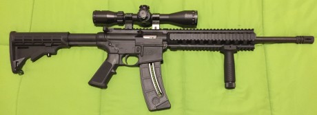 Vendo carabina S&W MP15-22 con visor Contender 4-16x40, la carabina solo ha sido utilizada para hacer 02