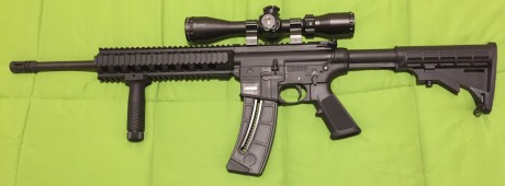 Vendo carabina S&W MP15-22 con visor Contender 4-16x40, la carabina solo ha sido utilizada para hacer 01