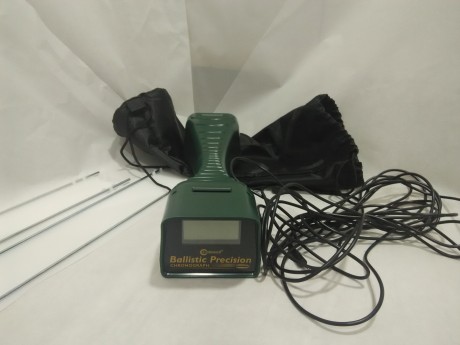 Vendo, por no utilizar, Cronografo Balistico Caldwell.

Consta de bolsa de transporte, cable para conectar 00