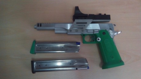Por no usar vendo PISTOLA SPS OPEN HIBRIDA del calibre 38, con las características que se pueden ver en 01