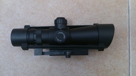 Hola, vendo por no usar un visor Nc Star Mark III Tactical de 3-9x42. Tiene la reticula P4 Sniper que 00
