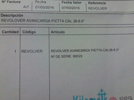 Vendo revolver Spiller & Burr de la firma Pietta , nuevo comprado este mes , se envía con factura 80