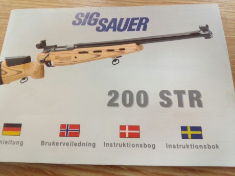 Un compañero del Club pone a la venta un Rifle Sig Sauer STR 200 en 308W
-Comprado en Julio de 2015
-Ha 20