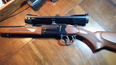 Vendo monotiro Thompson Center TCR 83 Aristocrat. Cal. 243 W. Cañón pesado microestriado de 46 cm. Rosca 120