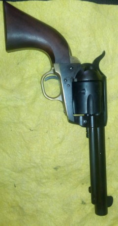 Saludos:
Pongo a la venta un Pietta 45lc de 5". Está nuevo,no ha tirado una caja entera de munición 01