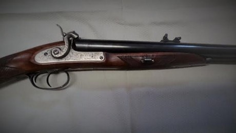 Se vende rifle Express de dos cañones, avancarga, marca PEDERSOLI, Modelo KODIAK, calibre .58
Prácticamente 00