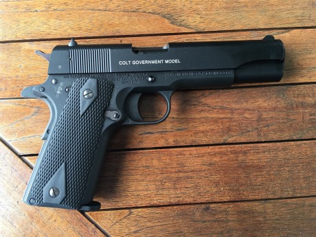 Hola, vendo la pistola marca COLT 1911 Government del calibre 22 L.R. nueva!! 
Solo la he probado. 
Al 00