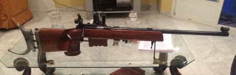Buenas tardes:

Vendo mi carabina de tendido Anschutz 1413 Supermatch, es del año 1965 y todo es de origen 01