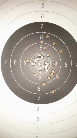 Buenas, acabo de hacer la primera prueba con la vihtavouri 330 en mi supertarget p210 de 6". 
Hice 80