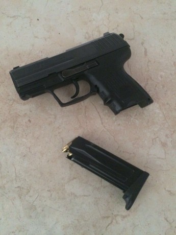 Se vende PISTOLA HK P2000 SK CAL. 9MM PB. Subcompacta muy pocos disparos. Guiada en A. El arma se encuentra 00