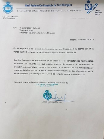   Os dejo el escrito que se ha presentado en relación a la normativa autonómica de RRTT IPSC, a la ICAE 91