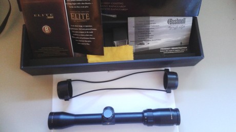 Se vende visor Bushnell Elite 3200 2-7X32 con tubo de 1". En muy buen estado, prácticamente nuevo, 02