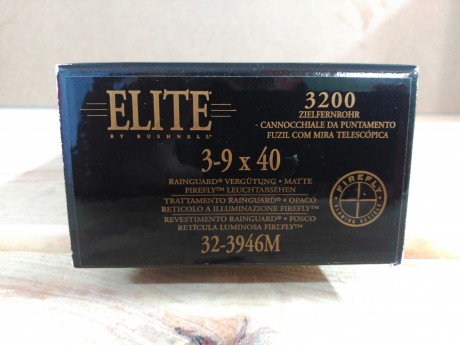 Vendo visor Bushnell Elite 3200 de 3-9x40  con retícula Firefly (se ilumina por sí sola cuando baja la 21