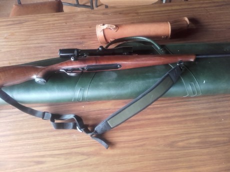 Hola, por dejar aficiòn se vende magnìfico rifle de cerrojo marca anschutz  calibre 30,06 en muy buen 01