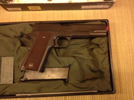 Vendo Colt 1911 de airsoft, de la marca MARUI.
La replica, esta practicamente sin uso, nueva. Plastico 00