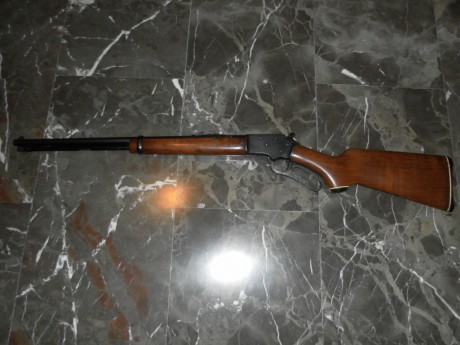 vendo carabina de palanca marlin  modelo 39 , cal 22lr funciona perfecta algo de desgaste en las maderas 01