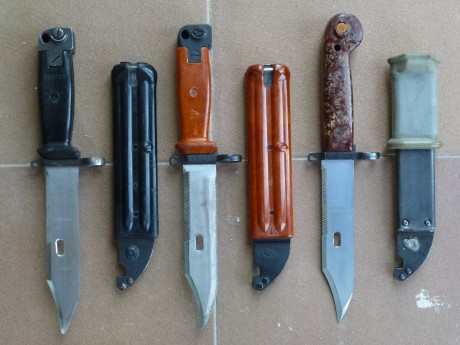 Buenas.Pongo en venta tres bayonetas de Ak:
-AKM Type II adoptada en la extinta Yugoslavia en 1972 para 00
