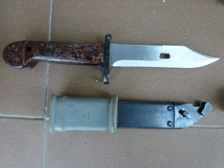 Buenas.Pongo en venta tres bayonetas de Ak:
-AKM Type II adoptada en la extinta Yugoslavia en 1972 para 12