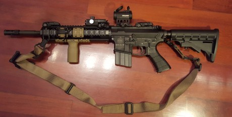 se vende astra stg44 cañon 14,5 paso 1/7

-montura A.R.M.S
-aimpoint micro T-2
-Correa magpul mgs3 coyote, 00