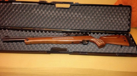 Hola, un amigo me ha dicho que le ponga a la venta su hatsan bt65 con culata de madera y en 6,35.
Esta 11