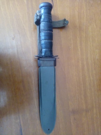 Cuchillo KA BAR MK2 USN, original de la segunda guerra mundial, usado por la marina de loa Estados Unidos. 02