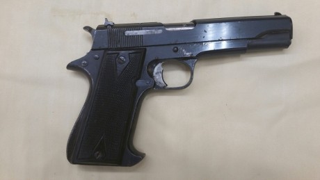 Vendo pistola Star A ,en estado de tiro , variante de tiro ,con miras regulables de fabrica, contrapeso 01