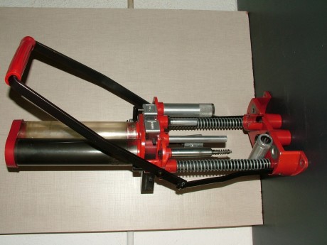 VENDIDA!!!  maquina de recarga de cartuchería semimetalica Cal 12 marca LYMAN, modelo EASY SHOTSHELL de 12