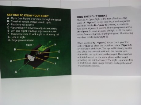 En venta ,visor Ser All Open Sight,hecho en USA.
Incluye una montura UTG para desmontaje rapido.
El visor 00
