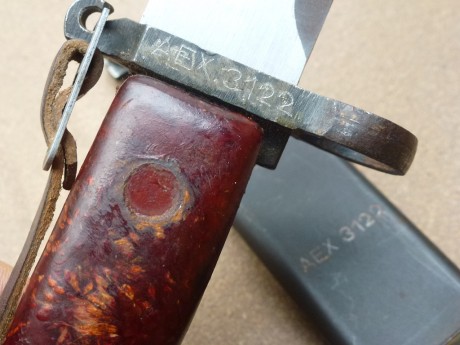Hola.
Vendo bayoneta rumana del fusil AKM tipo II traida de Croacia. Estas bayonetas fueron compradas 02