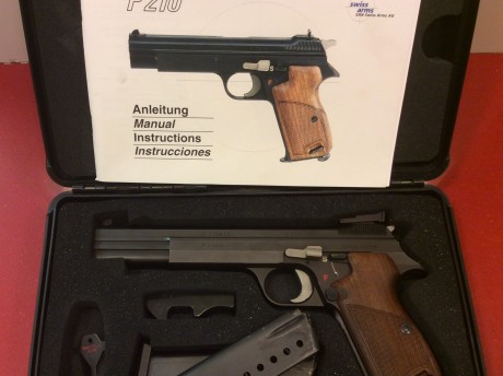 Como primer y único propietario pongo a la venta la arma mas precisa jamas construida, la P210 5LS 9 PB, 00