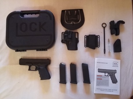 Glock 19 4 Gen totalmente nueva, con menos de 6 meses, en perfecto estado.
Tiene exactamente 100 disparos, 02