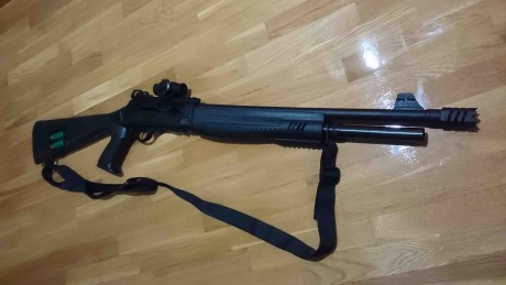 Hola a todos,

Vendo esta magnífica escopeta táctica HATSAN MPA semiautomática en calibre 12 con capacidad 00