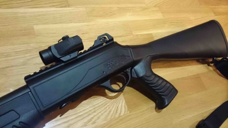 Hola a todos,

Vendo esta magnífica escopeta táctica HATSAN MPA semiautomática en calibre 12 con capacidad 20