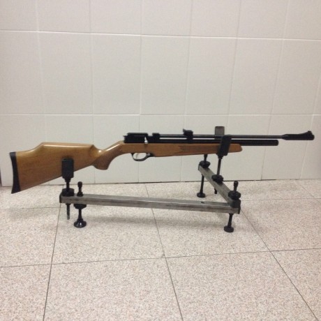 Hola, pues vendo esta carabina con excasos meses. Tiene factura de compra. Adjunto con ella un silenciador, 00