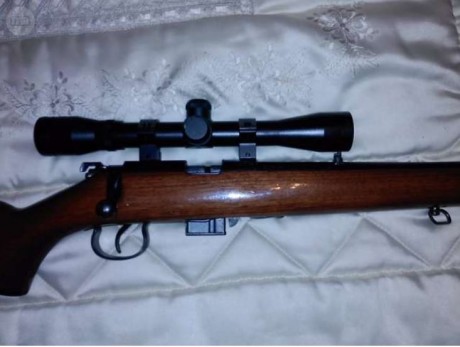 Se vende carabina Norinco del 22 Magnum, con anillas de 11 mm. y visor 4x32.
Entrega en mano en Barcelona. 00