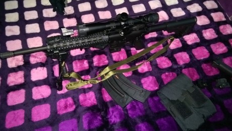 Hola, vendo carabina del 22lr por no tener tiempo para su uso. No se los tiros que tendrá pero no son 01