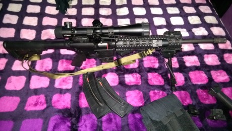Hola, vendo carabina del 22lr por no tener tiempo para su uso. No se los tiros que tendrá pero no son 00