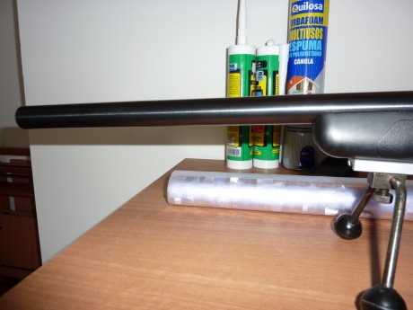  VENDIDA  carabina sako quad cañón pesado calibre 22 LR, le he puesto un rail tipo anschuzt, para el bípode, 10