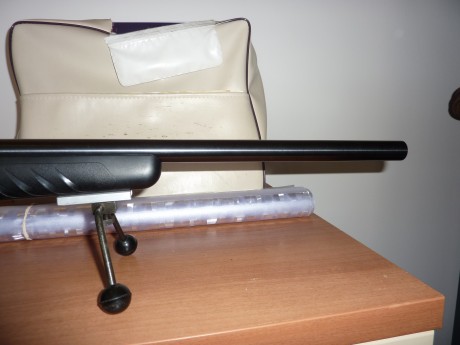  VENDIDA  carabina sako quad cañón pesado calibre 22 LR, le he puesto un rail tipo anschuzt, para el bípode, 21