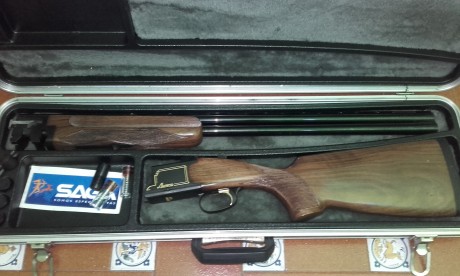 Vendo Laurona Trap Gold en muy buenas condiciones tanto de pavonado como de maderas. Bien cuidada y mantenida. 02