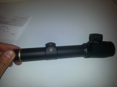 Visor de batida LEUPOLD VARI X III 1,5-5x20 retícula iluminada.
Me acaba de llegar del servicio tecnico 02