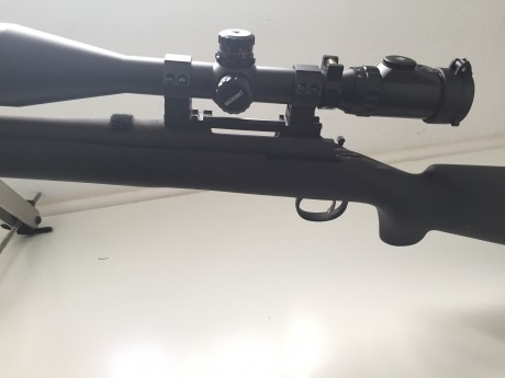 vendo remington 700 police con  Visor Leapers 8-32x56 Swat Ret. Mil-dot Iluminado y vipode fito, en perfecto 00