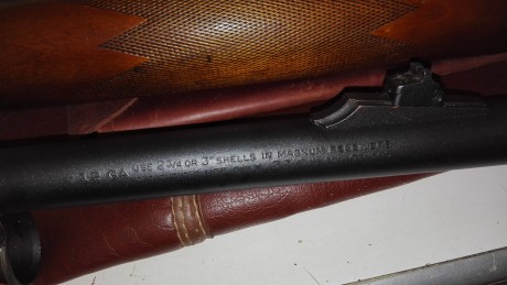Hola.

Vendo escopeta Remington Expres Magnun, calibre 12/76, con dos cañones
de anima lisa, uno de 26" 10