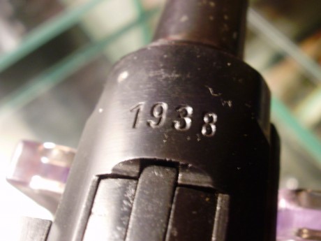 Cachas de Madera, los números son coincidentes en: Cañón, placa de desmontaje, fiador, armazón, indicador 20